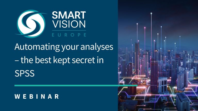 Automating your analyses – the best kept secret in SPSS