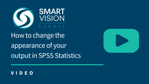 How to change the appearance of your output in SPSS Statistics