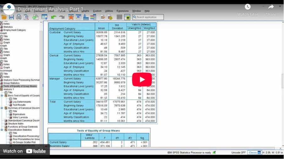 Introduction to discriminant analysis