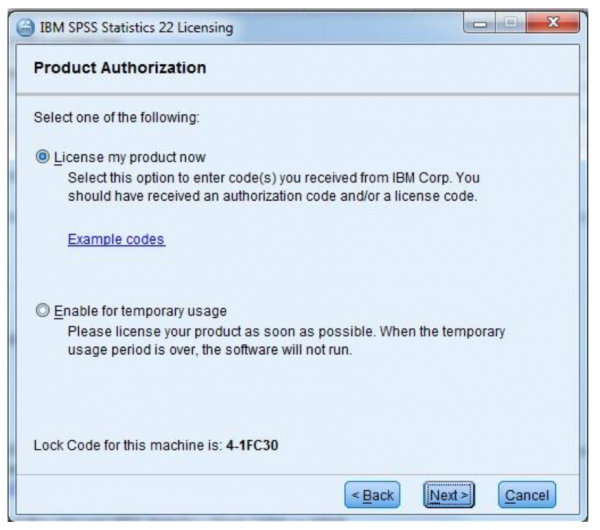 ibm spss 22 license code